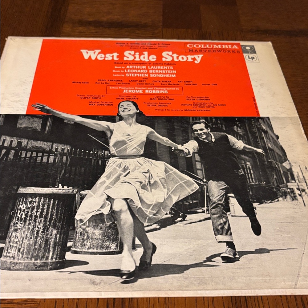 Columbia West Side Story Vinyl Record - Black and White